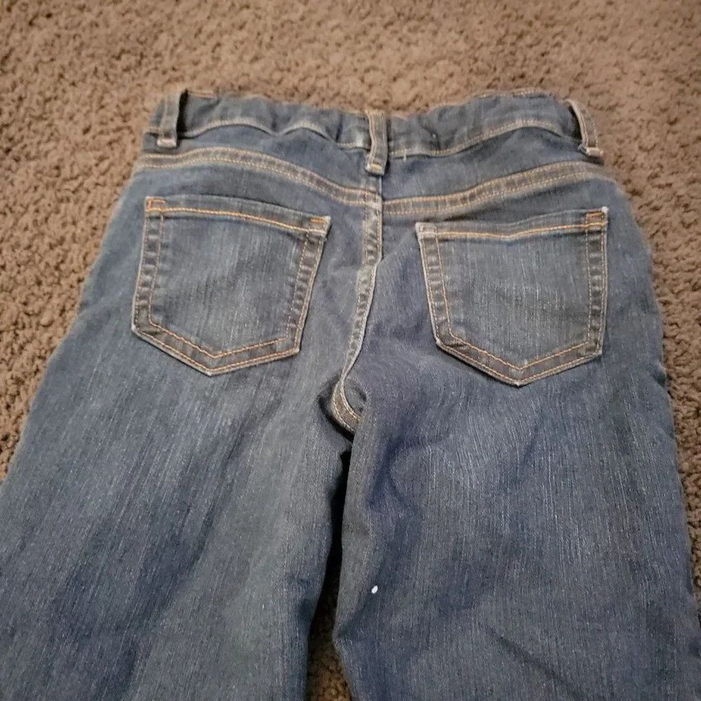 The Children's Place Girls Blue Pockets Mid Rise Denim Bootcut Jeans Size 8